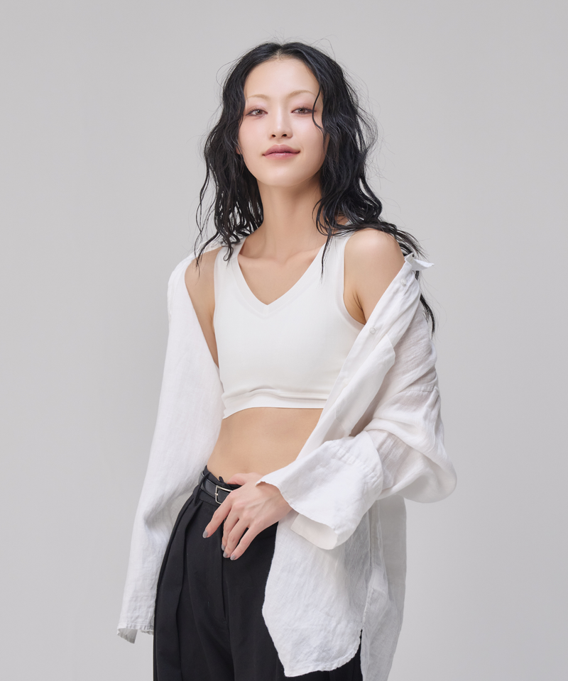 Nstyle】Vネックハーフトップ - UNDY wardrobe